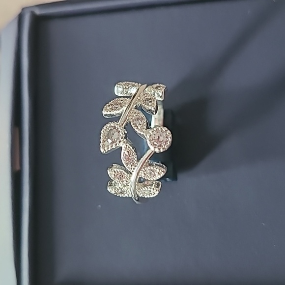 Source Unknown Jewelry - BEAUTIFUL CUBIC ZIRCONIA PURE SILVER PLATED RING SIZE 7